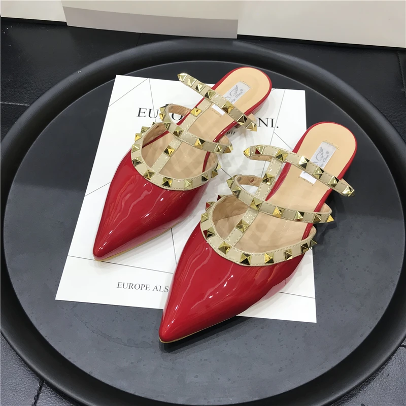 Kmeioo 2019 Fashion Summer Shoes Woman Rivets Sandals Pointed Toe Low Heels Slip-On Mules Woman Dress Mule Slides Mule Slippers
Kmeioo 2019 Fashion Summer Shoes Woman Rivets Sandals Pointed Toe Low Heels Slip-On Mules Woman Dress Mule Slides Mule Slippers