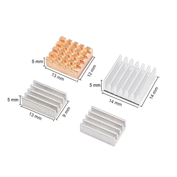 Khadas VIM Heat Sinks set Copper Aluminum Alloy Heat Sink 4 in 1 CPU RAM WLAN Cooling Pad for Orange Pi PC
Khadas VIM Heat Sinks set Copper Aluminum Alloy Heat Sink 4 in 1 CPU RAM WLAN Cooling Pad for Orange Pi PC