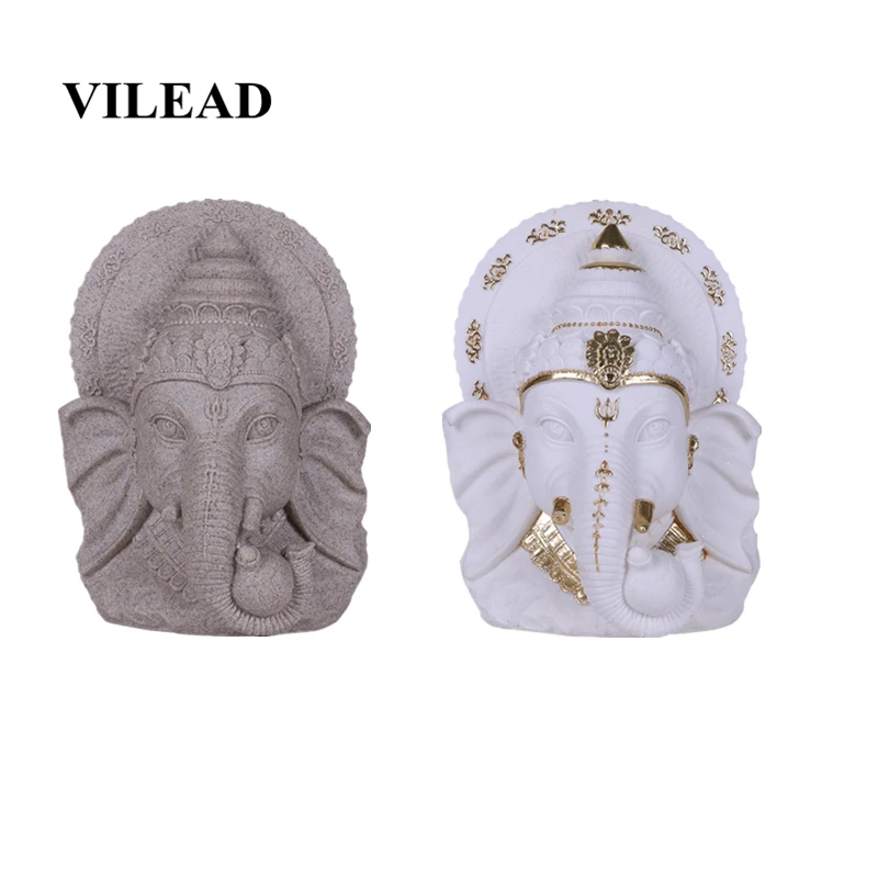VILEAD 11" Nature Sandstone Indian Elephant God Statue Religious Elephant-Headed Sculpture Model Fengshui Hindu Buddha Figurines
VILEAD 11" Nature Sandstone Indian Elephant God Statue Religious Elephant-Headed Sculpture Model Fengshui Hindu Buddha Figurines
