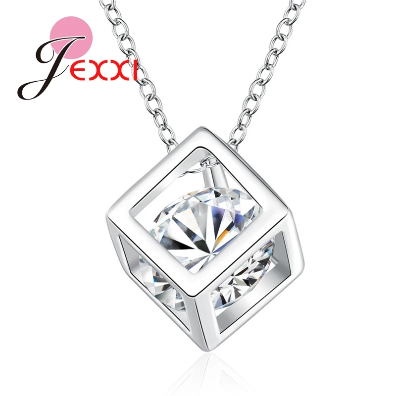 Simple Style Elegant Women Square Shape 925 Sterling Silver Necklaces New Long Cubic Zirconia Pendant Fine Jewelry For Women
Simple Style Elegant Women Square Shape 925 Sterling Silver Necklaces New Long Cubic Zirconia Pendant Fine Jewelry For Women