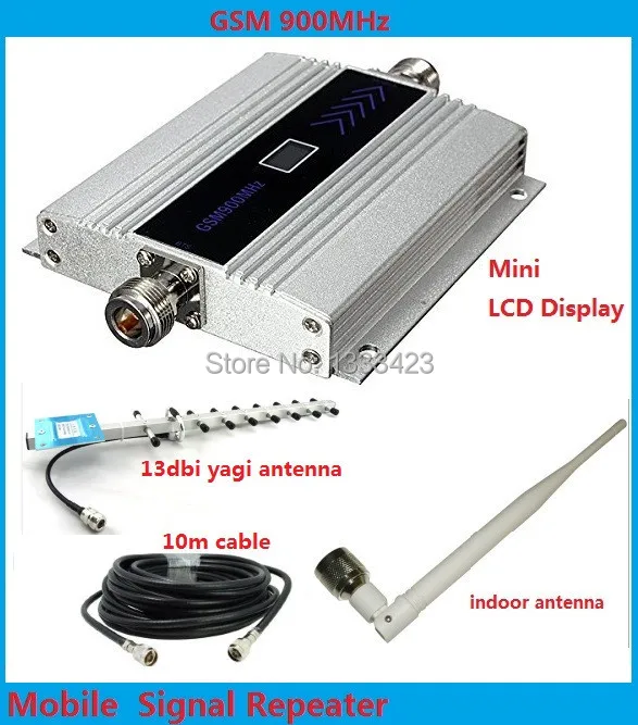 GSM LCD Display !!! GSM 900Mhz Mobile Phone Signal Booster , GSM Signal Repeater , Cell Phone Amplifier + Yagi Antenna 1Sets
GSM LCD Display !!! GSM 900Mhz Mobile Phone Signal Booster , GSM Signal Repeater , Cell Phone Amplifier + Yagi Antenna 1Sets