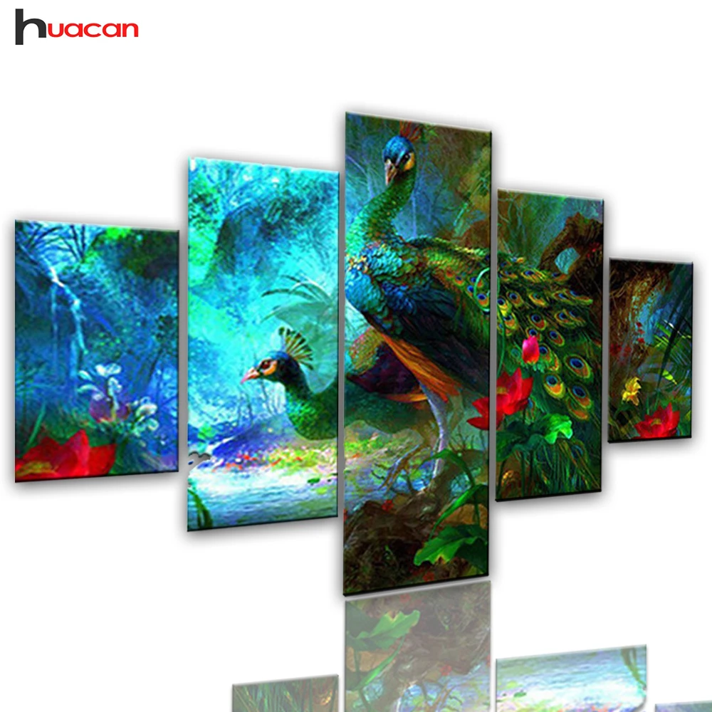 Huacan 5 pcs/set Peacock DIY Full Square Diamond Painting Multi-picture Combination Embroidery Cross Stitch Mosaic Decor Wall
Huacan 5 pcs/set Peacock DIY Full Square Diamond Painting Multi-picture Combination Embroidery Cross Stitch Mosaic Decor Wall