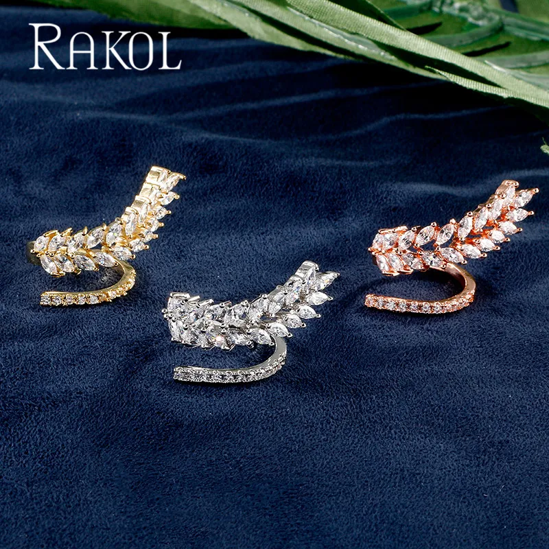 RAKOL Unique Dseign AAA CZ Zirconia Feather Double-Layers Opening Adjustable Rings For Women Shiny Finger Jewelry As Girls
RAKOL Unique Dseign AAA CZ Zirconia Feather Double-Layers Opening Adjustable Rings For Women Shiny Finger Jewelry As Girls