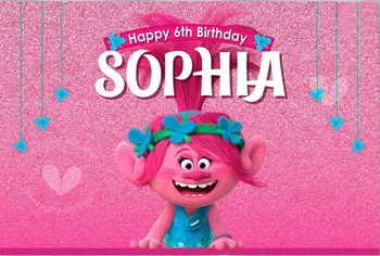 Custom Trolls Poppy Birthday Baby Shower backdrop High quality Computer print party background
Custom Trolls Poppy Birthday Baby Shower backdrop High quality Computer print party background