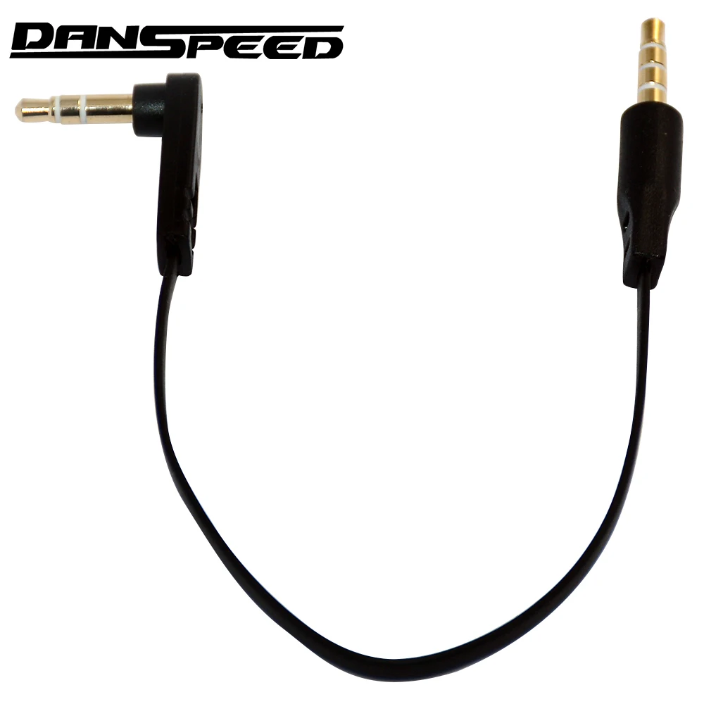 DANSPEED 3.5mm Male to Male Angle Earphone Audio Jack Adapter Converter Flat Cable 15cm For Cell Phone MP3 MP4
DANSPEED 3.5mm Male to Male Angle Earphone Audio Jack Adapter Converter Flat Cable 15cm For Cell Phone MP3 MP4