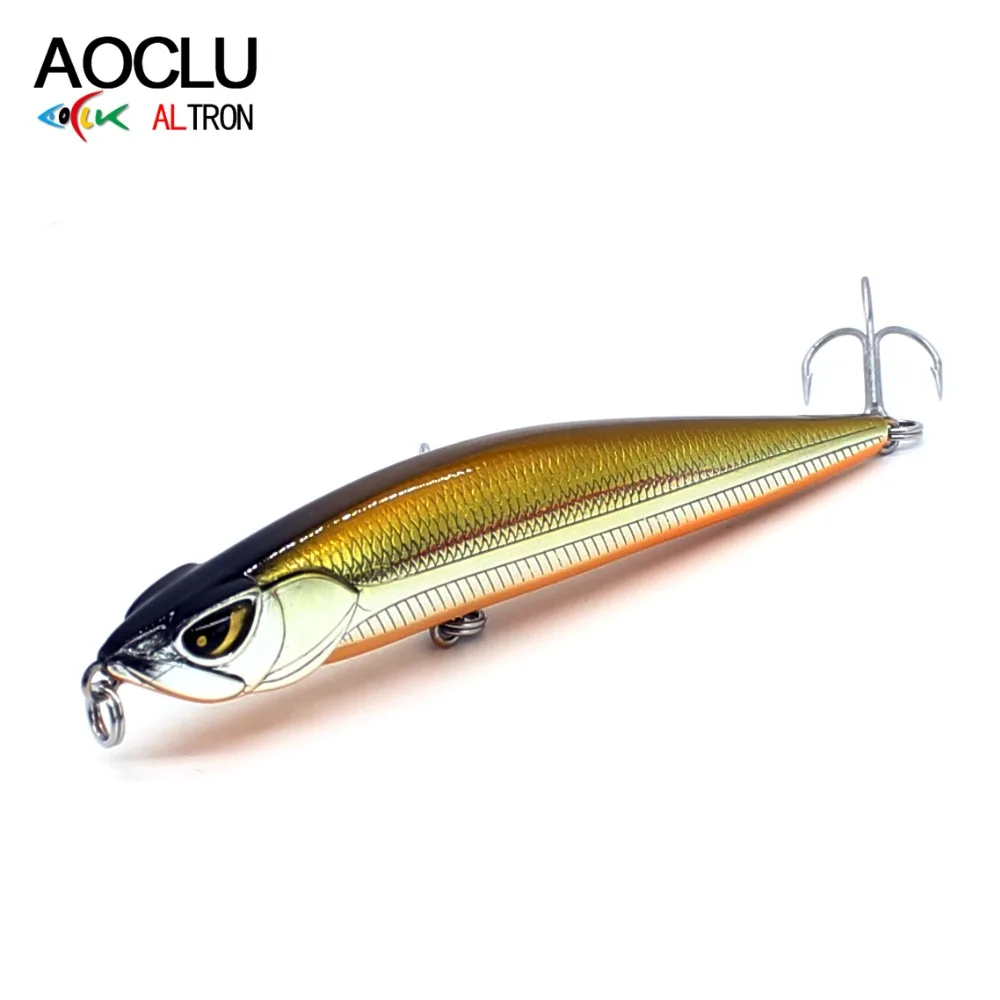 AOCLU wobblers Jerkbait 6 Colors 8.5cm 14.4g Hard Bait Pencil Stick Fishing lures Bass Fresh Salt water tackle sinking lure
AOCLU wobblers Jerkbait 6 Colors 8.5cm 14.4g Hard Bait Pencil Stick Fishing lures Bass Fresh Salt water tackle sinking lure