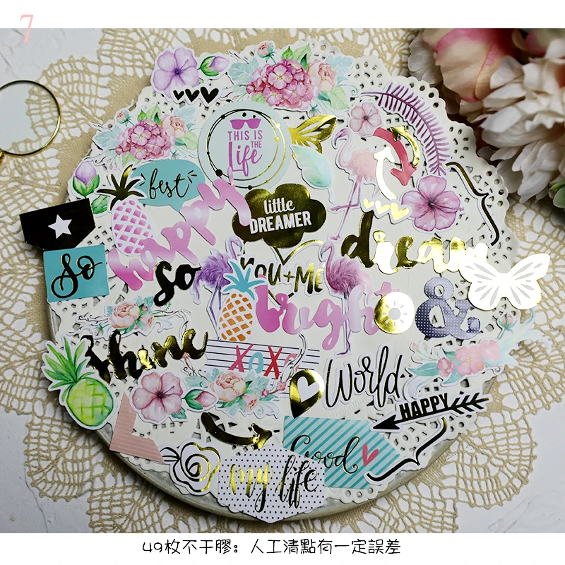 KLJUYP 49pcs Happy Colorful Cardstock Die Cuts for Scrapbooking Happy Planner/Card Making/Journaling Project
KLJUYP 49pcs Happy Colorful Cardstock Die Cuts for Scrapbooking Happy Planner/Card Making/Journaling Project