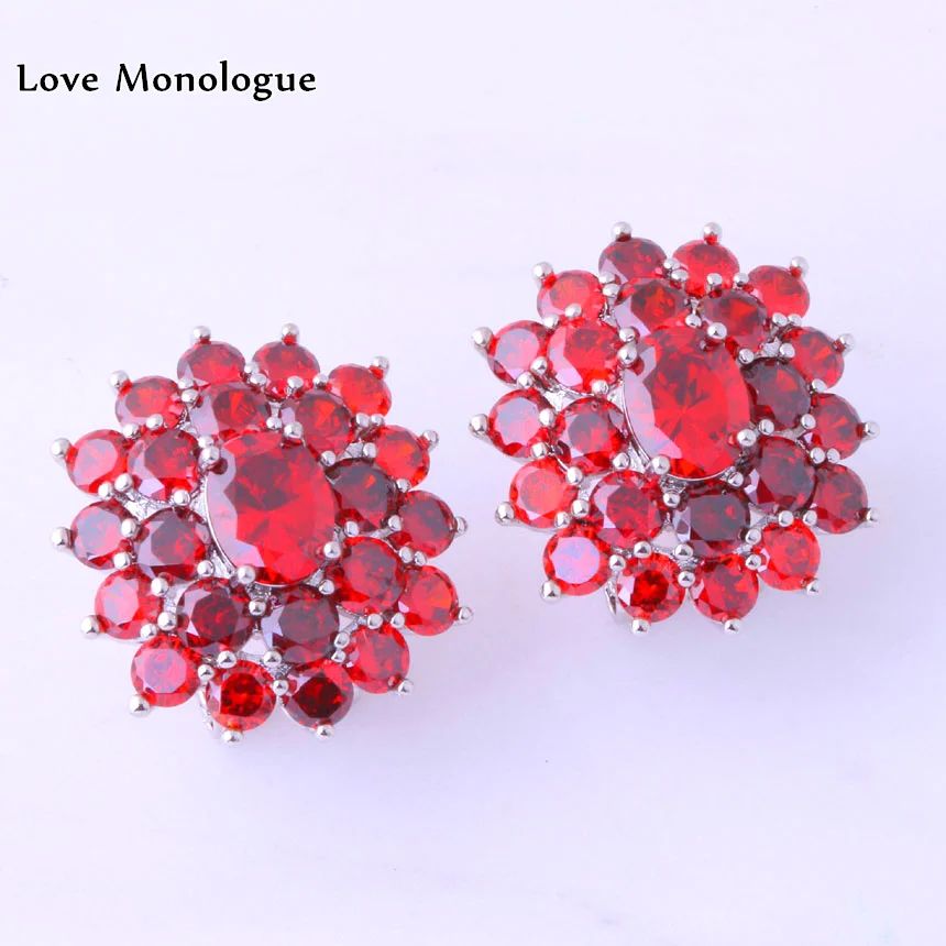 Love Monologue Aesthetic Big Red Create Garnet Earrings Silver Color Clip Earrings for Party Jewelry J0127 Free Shipping
Love Monologue Aesthetic Big Red Create Garnet Earrings Silver Color Clip Earrings for Party Jewelry J0127 Free Shipping