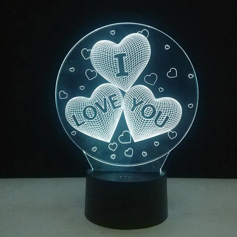 3D Love Heart Shape LED Lamp Night Light Home Wedding DIY Decoration 7 Colors Changing Touch Table Lamp Lovers Couple Gifts
3D Love Heart Shape LED Lamp Night Light Home Wedding DIY Decoration 7 Colors Changing Touch Table Lamp Lovers Couple Gifts