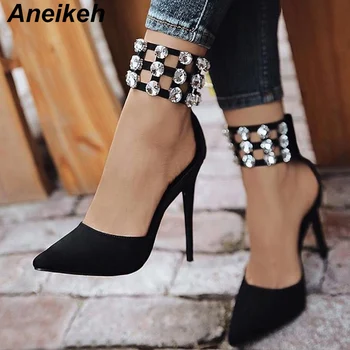 Aneikeh Sandals Women's High Heeled Sandals Shoes Summer Zipper Gladiator Party Dress Sandals Cross-tied Thin Heel Ladies Shoes
Aneikeh Sandals Women's High Heeled Sandals Shoes Summer Zipper Gladiator Party Dress Sandals Cross-tied Thin Heel Ladies Shoes