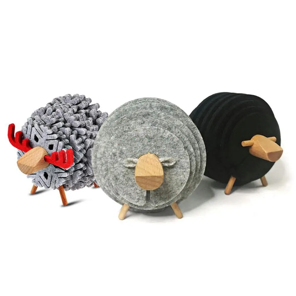 Creative Sheep Shape Cup Mat Anti Slip Drink Coasters Insulated Round Felt Japan Style Creative Home/Office Decor Gift
Creative Sheep Shape Cup Mat Anti Slip Drink Coasters Insulated Round Felt Japan Style Creative Home/Office Decor Gift