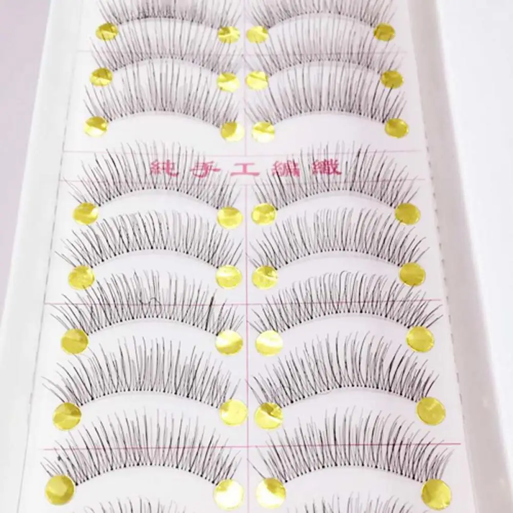 Pretty Long False Eyelashes 10 Pairs Makeup Natural Fake Thick Eye Lashes Black Nautral Handmade Beauty Tools
Pretty Long False Eyelashes 10 Pairs Makeup Natural Fake Thick Eye Lashes Black Nautral Handmade Beauty Tools