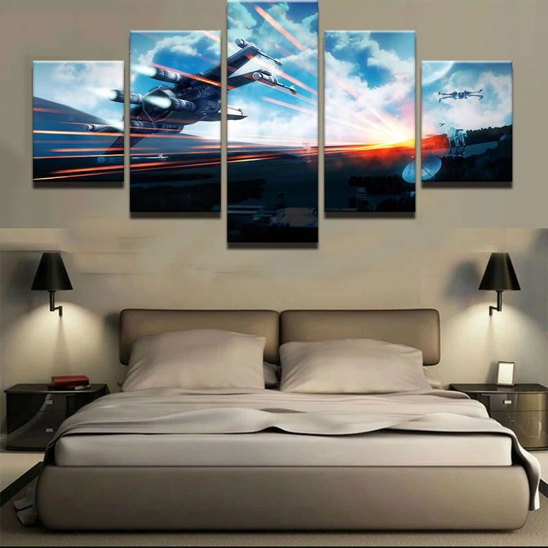 Art Wall Framework Modern Home Decoration Living Room Canvas 5 Panel Star Wars Movie HD Print Modular Pictures Poster Painting
Art Wall Framework Modern Home Decoration Living Room Canvas 5 Panel Star Wars Movie HD Print Modular Pictures Poster Painting