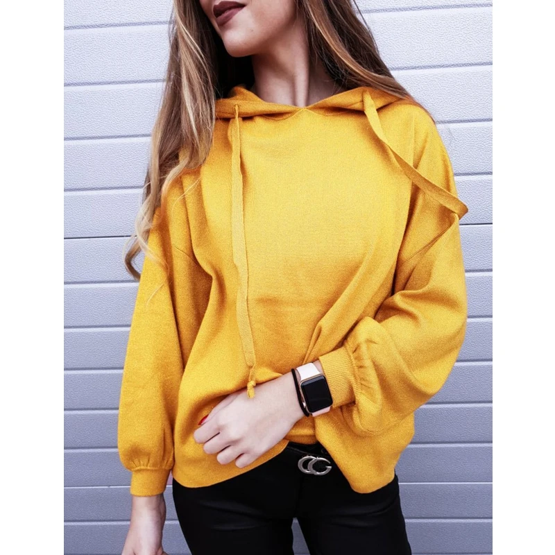2018 Autumn Women Fashion Round Neck Hooded Loose Comfortable Long-sleeved Top Yellow Hoodie Sweatshirts Harajuku Hoodies
2018 Autumn Women Fashion Round Neck Hooded Loose Comfortable Long-sleeved Top Yellow Hoodie Sweatshirts Harajuku Hoodies