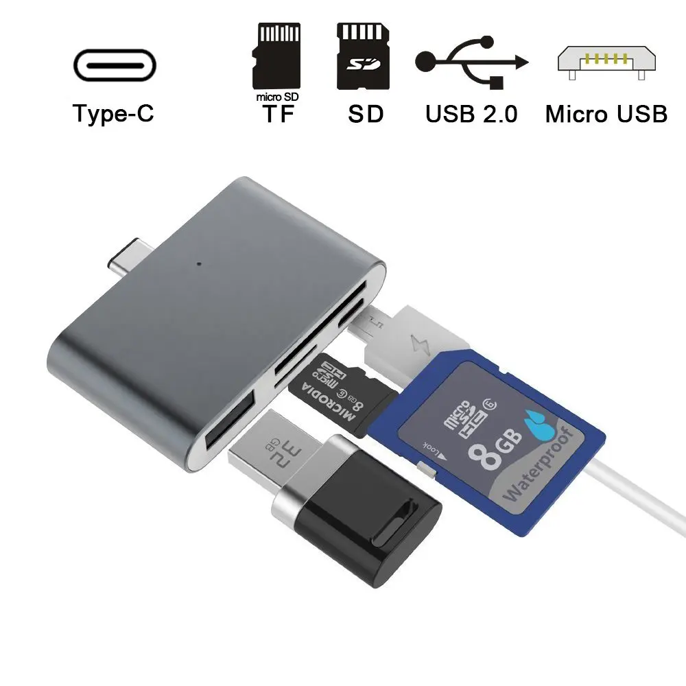 USB 3.0 3.1 Type C card reader mini USB C card Adapter reader for Type-C Android Phones TF memory card USB C OTG
USB 3.0 3.1 Type C card reader mini USB C card Adapter reader for Type-C Android Phones TF memory card USB C OTG