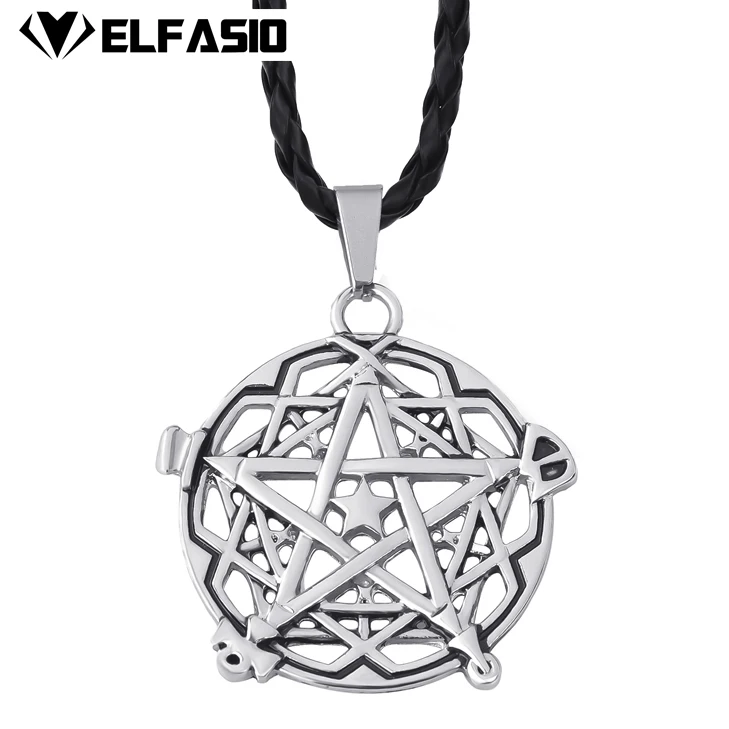 Men's Boy's Silver Celtic Pentagram Star Pewter Pendant with 24" Choker Necklace Wholesale Jewelry LP214
Men's Boy's Silver Celtic Pentagram Star Pewter Pendant with 24" Choker Necklace Wholesale Jewelry LP214