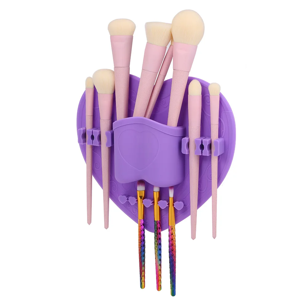Makeup Brush Holder Make Up Drying Rack Organizer Heart Silicone Organizer Cosmetic Foundation Brushes Dryer Stand Set Tool
Makeup Brush Holder Make Up Drying Rack Organizer Heart Silicone Organizer Cosmetic Foundation Brushes Dryer Stand Set Tool