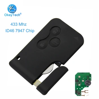 OkeyTech 2pcs/lot 3 Button & Emergency Insert Blade Remote Smart Card Key 433mhz ID46 PCF7947 Chip for Renault Megane Scenic II
OkeyTech 2pcs/lot 3 Button & Emergency Insert Blade Remote Smart Card Key 433mhz ID46 PCF7947 Chip for Renault Megane Scenic II