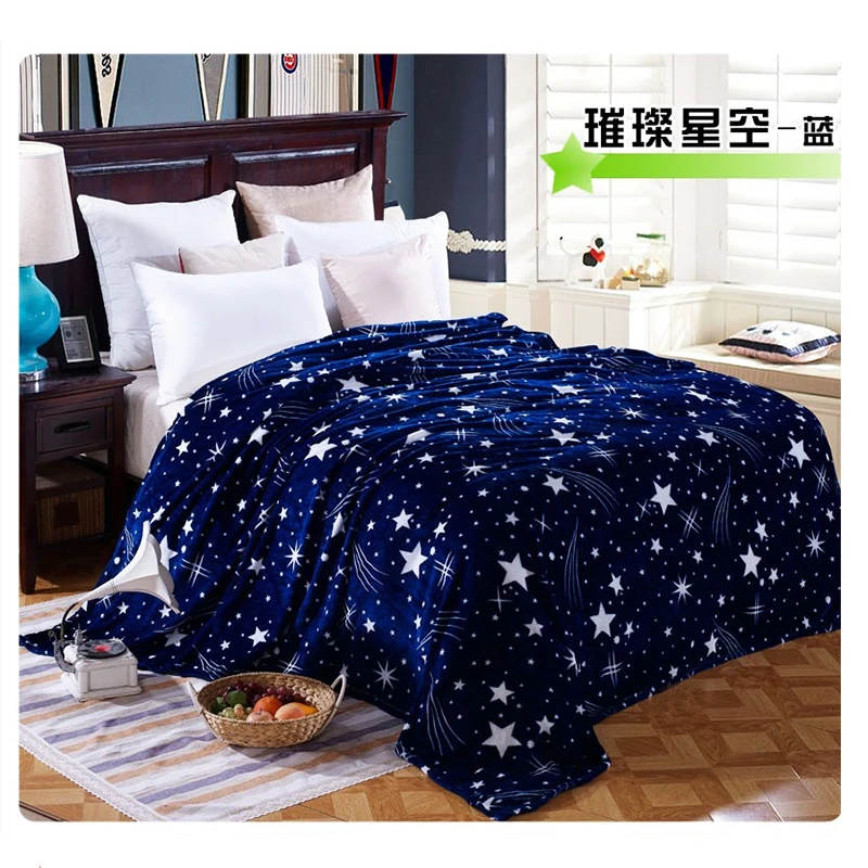 Bright star Bedspread Blanket 200x230cm 4size High Density Super Soft Flannel Blanket For the sofa/Bed/Car Portable Plaids Use
Bright star Bedspread Blanket 200x230cm 4size High Density Super Soft Flannel Blanket For the sofa/Bed/Car Portable Plaids Use