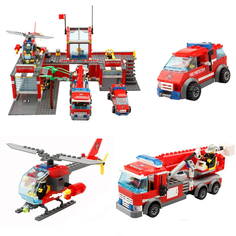 KAZI 774pcs Fire Series Truck Car Helicopter Boat Building Blocks for Kids Gift Action Figure Toys Children Gift
KAZI 774pcs Fire Series Truck Car Helicopter Boat Building Blocks for Kids Gift Action Figure Toys Children Gift