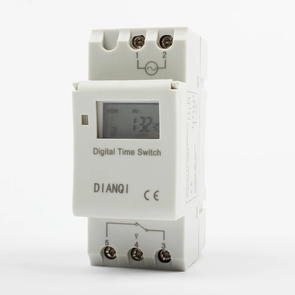 Globalflashdeal DC 12V Digital LCD Programmable Timer Relay Time of Weekly Electronic Programmable Electronic Timer Switch