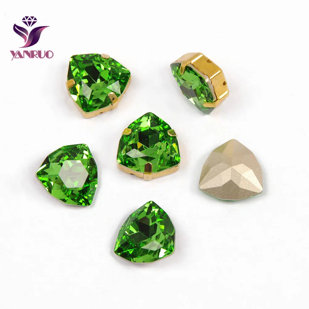 YANRUO 4706 Trilliant Peridot Point Back Sewing Rhinestones All For Handiwork DIY Jewelry Diamond Claw Setting
YANRUO 4706 Trilliant Peridot Point Back Sewing Rhinestones All For Handiwork DIY Jewelry Diamond Claw Setting