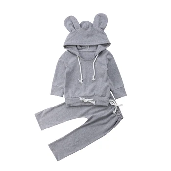 Cute Newborn Baby Boy Girl Long Sleeve Bunny Ear Hooded Tops+Long Pant Trouser 2PCS Outfits Autumn Clothes Set
Cute Newborn Baby Boy Girl Long Sleeve Bunny Ear Hooded Tops+Long Pant Trouser 2PCS Outfits Autumn Clothes Set
