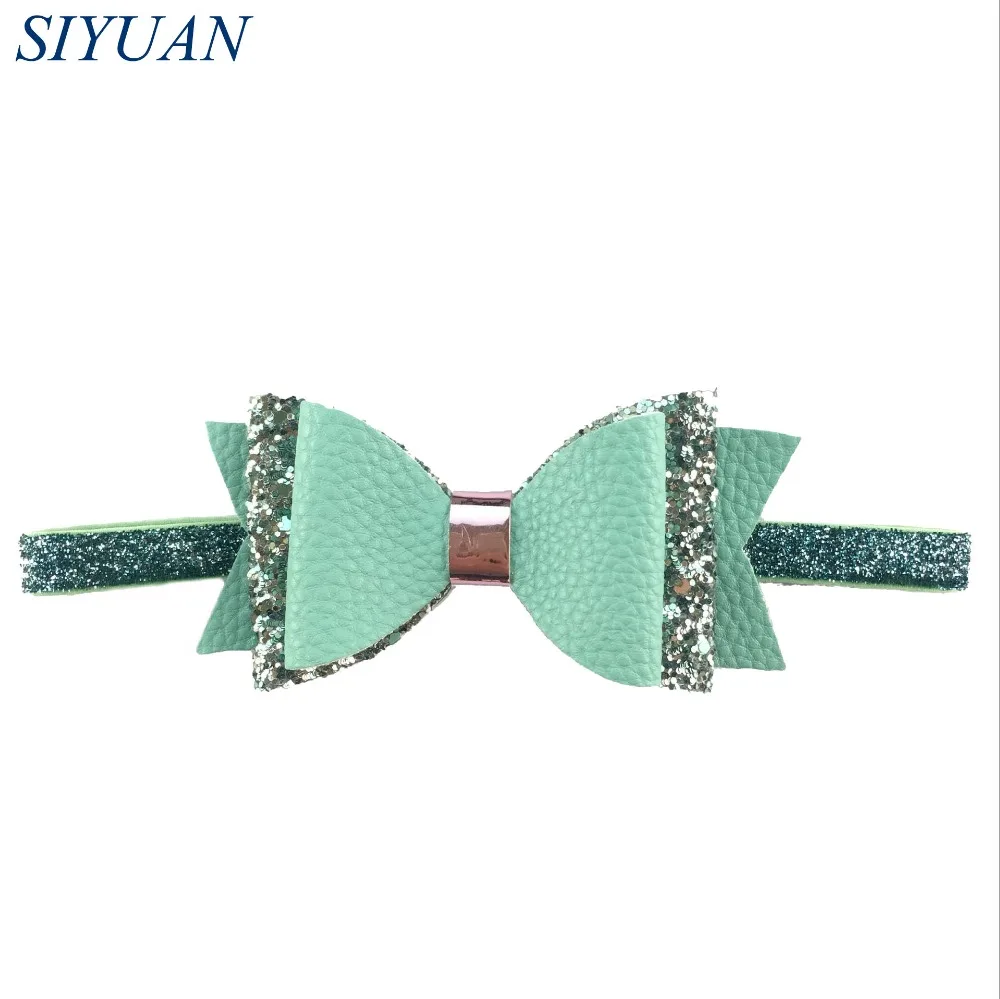 1pcs/lot 4 inch PU Leather Bow Headband Elastic Glitter Tinsel Hairband Girl Lovely Hair Accessories DIY Boutique HB055
1pcs/lot 4 inch PU Leather Bow Headband Elastic Glitter Tinsel Hairband Girl Lovely Hair Accessories DIY Boutique HB055