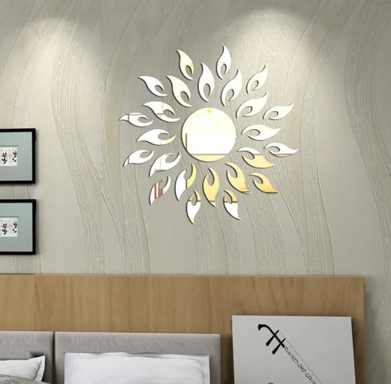 New/Durable/Beautiful/Exquisite Shining Sunshine/Fire/Round Flower Style Acrylic 3D Mirror Wall Sticker/Decal
New/Durable/Beautiful/Exquisite Shining Sunshine/Fire/Round Flower Style Acrylic 3D Mirror Wall Sticker/Decal