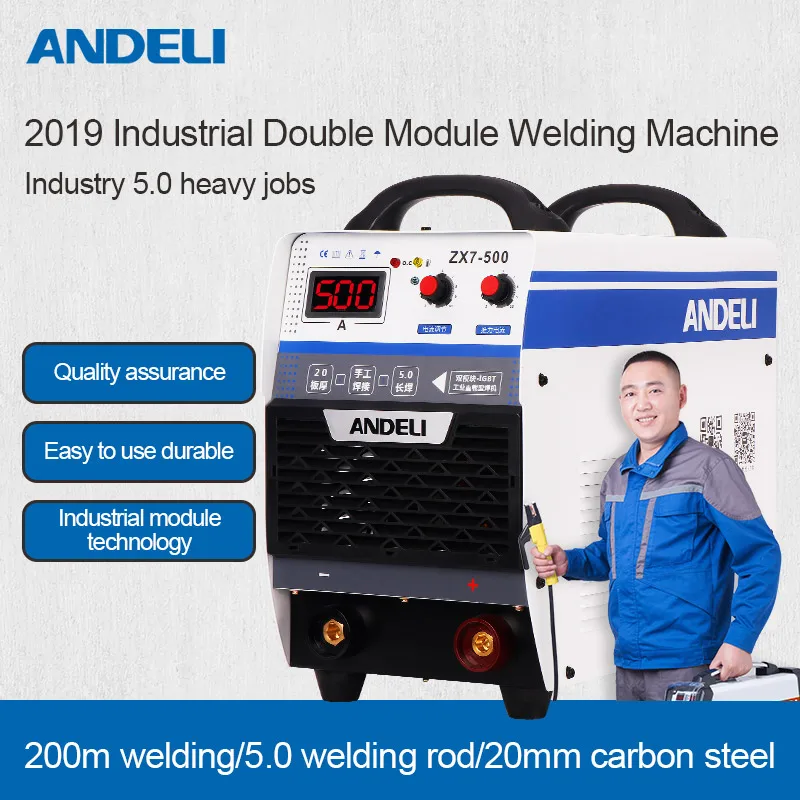 ANDELI Portable Single Phase MMA Spot Welding Arc Welding Machine Inverted Heavy-duty Industrial Type Welding Machine
ANDELI Portable Single Phase MMA Spot Welding Arc Welding Machine Inverted Heavy-duty Industrial Type Welding Machine