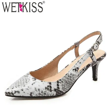 WETKISS Sexy Snake Pumps Women Pointed Toe Footwear Office Shoes Female High Heels Shoes Woman 2020 Spring Plus Size 34-48
WETKISS Sexy Snake Pumps Women Pointed Toe Footwear Office Shoes Female High Heels Shoes Woman 2020 Spring Plus Size 34-48