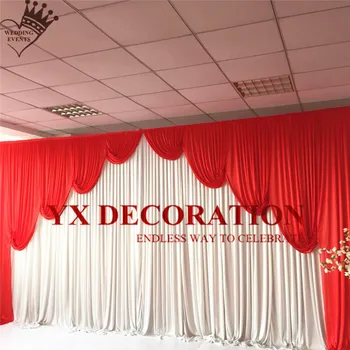 10x20ft White Ice Backdrop Curtain With Red Swag Drapery Valance Stage Background Wedding Event Party Decoration
10x20ft White Ice Backdrop Curtain With Red Swag Drapery Valance Stage Background Wedding Event Party Decoration