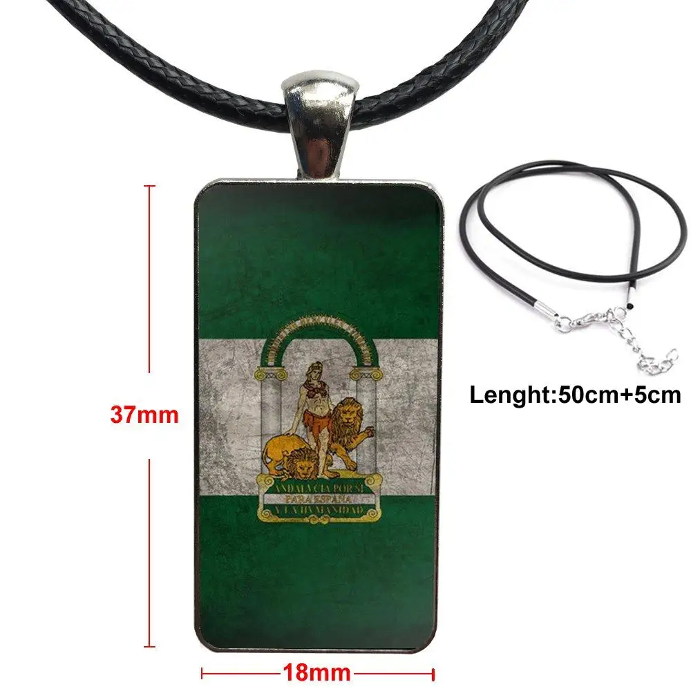 For Unisex Gift Andalucia Flag Vintage Jewelry Steel Plated With Glass Cabochon Choker Long Pendant Rectangle Necklace
For Unisex Gift Andalucia Flag Vintage Jewelry Steel Plated With Glass Cabochon Choker Long Pendant Rectangle Necklace