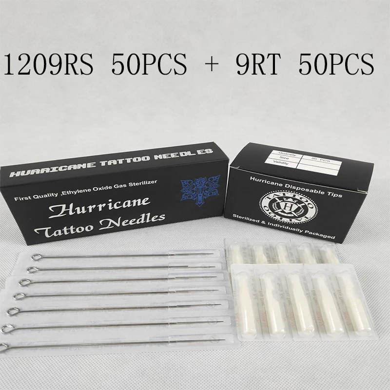 Tattoo Needles Tip (9RS+9RT) 50pcs Disposable Tattoo Needles and 50pcs Tattoo Tips for Tattoo Gun
Tattoo Needles Tip (9RS+9RT) 50pcs Disposable Tattoo Needles and 50pcs Tattoo Tips for Tattoo Gun