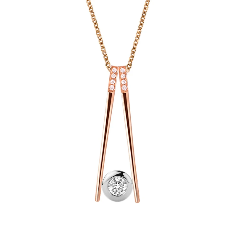ANI 18K Rose Gold (AU750) Wedding Pendant Certified I-J/SI Natural Diamond Combine 18k White Gold Pendant for Women Engagement
ANI 18K Rose Gold (AU750) Wedding Pendant Certified I-J/SI Natural Diamond Combine 18k White Gold Pendant for Women Engagement