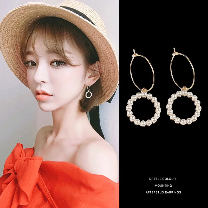 Sweet Cute Fashion Geometry Hoop Earrings for Women Girls Simulated Pearls Round Circle Love Heart Earring Jewelry Brithday Gift
Sweet Cute Fashion Geometry Hoop Earrings for Women Girls Simulated Pearls Round Circle Love Heart Earring Jewelry Brithday Gift