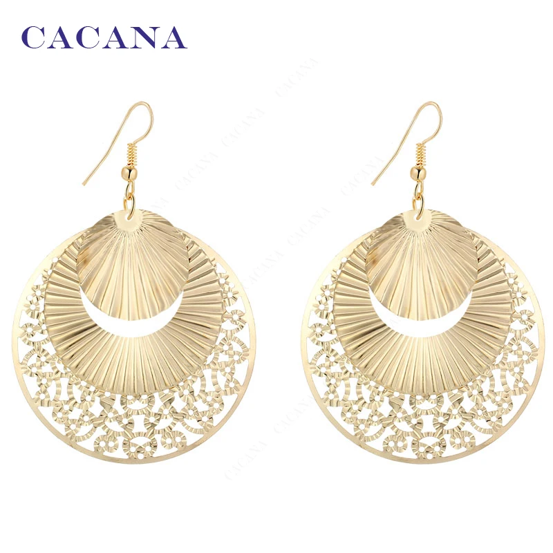 CACANA Dangle Long Earrings For Women Sector Shape Round Lovely Bijouterie Hot Sale No.A469 A470
CACANA Dangle Long Earrings For Women Sector Shape Round Lovely Bijouterie Hot Sale No.A469 A470