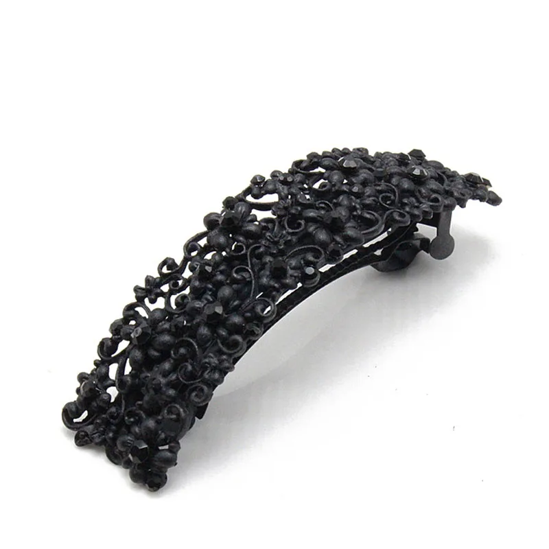 2019 New Retro Vintage Women Girls Crystal Hair Clip Floral Jewelry Elegant Hair Barrettes Black Rhinestone Hair Accessories
2019 New Retro Vintage Women Girls Crystal Hair Clip Floral Jewelry Elegant Hair Barrettes Black Rhinestone Hair Accessories