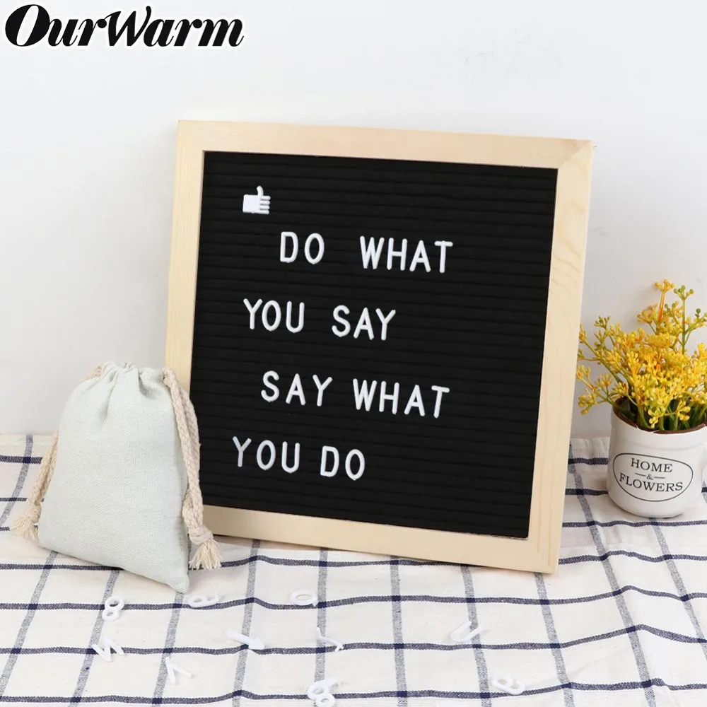OurWarm DIY Felt Letter Message Board Wood Frame Changeable Symbols Numbers Characters Bar Office Wedding Sign Decorative Board
OurWarm DIY Felt Letter Message Board Wood Frame Changeable Symbols Numbers Characters Bar Office Wedding Sign Decorative Board