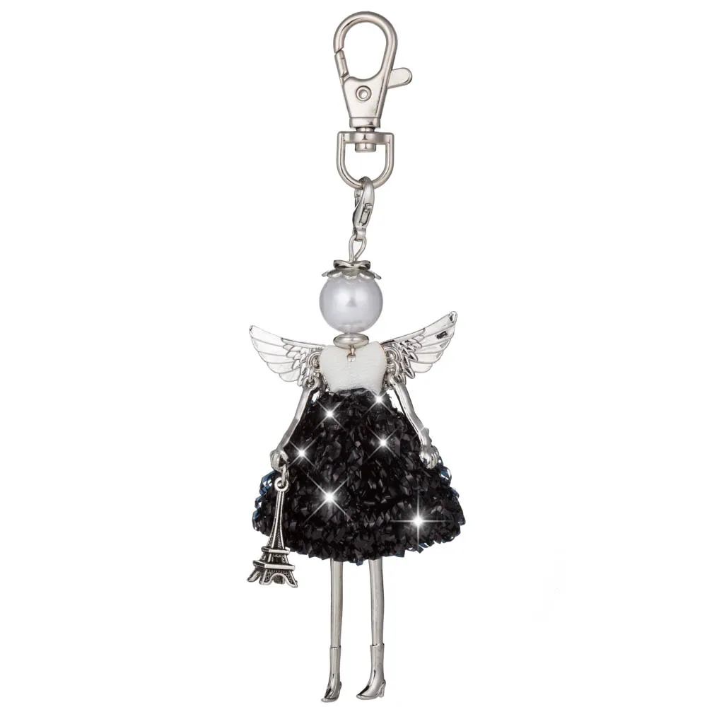 HOCOLE Lovely Angel wings Princess Dress doll keychain girl car bag key chain pendant fairy statement fashion jewelry Keyring
HOCOLE Lovely Angel wings Princess Dress doll keychain girl car bag key chain pendant fairy statement fashion jewelry Keyring