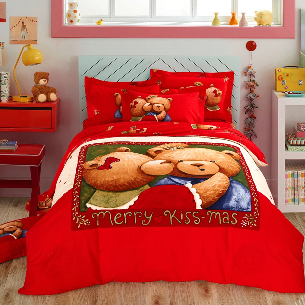 Papa&Mima Cute bear print bedlinens Sanding cotton bedding set Queen King size flat sheet pillowcases duvet cover sets
Papa&Mima Cute bear print bedlinens Sanding cotton bedding set Queen King size flat sheet pillowcases duvet cover sets