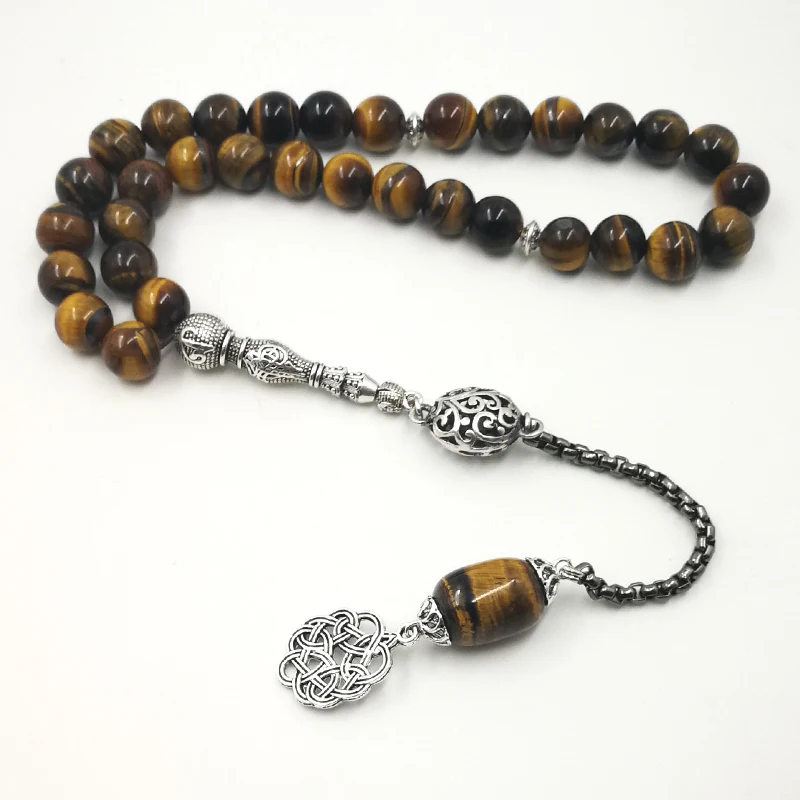 2019 Специальный стиль Tasbih натуральный тигровый глаз камень уникальный дизайн