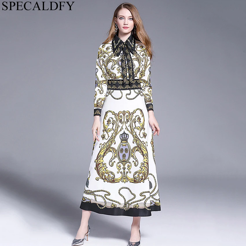 Designer Runway Dresses 2019 Women High Quality Fashion Elegant Dress Long Sleeve Spring Autumn Dress Maxi Robe Femme
Designer Runway Dresses 2019 Women High Quality Fashion Elegant Dress Long Sleeve Spring Autumn Dress Maxi Robe Femme