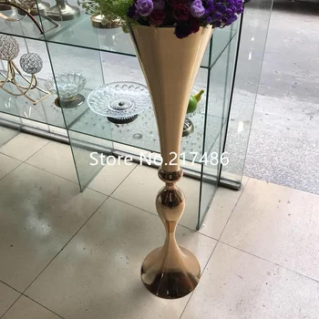 New sliver/gold Trumpet Vase For Wedding Centerpiece, sliver flower stand Vase, wedding flower stand table decor sunmood42
New sliver/gold Trumpet Vase For Wedding Centerpiece, sliver flower stand Vase, wedding flower stand table decor sunmood42