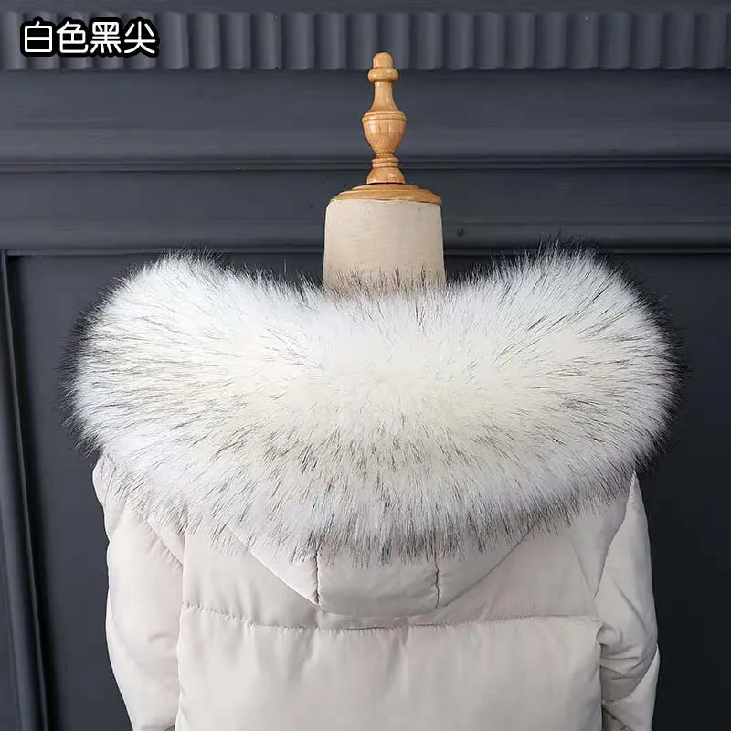 2019 winter new white raccoon fur collar black and white tip blue white tip color large fur collar
2019 winter new white raccoon fur collar black and white tip blue white tip color large fur collar