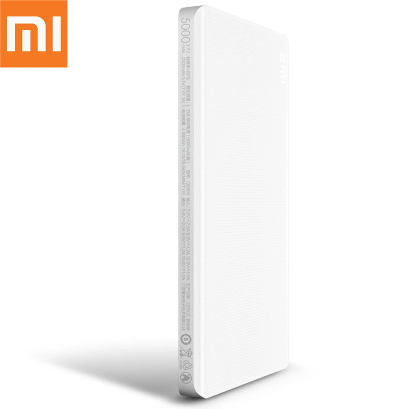 Original Millet ZMI 5000mAh external portable battery charging dual-shaped fast charging QC 2.0 mini mobile power universal
Original Millet ZMI 5000mAh external portable battery charging dual-shaped fast charging QC 2.0 mini mobile power universal