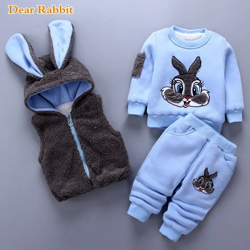 2019 winter Baby boys Thick vest + Sweatshirt + Plush pants 3Pcs Sets Child Cartoon Warm Girl children Clothing set kids clothes
2019 winter Baby boys Thick vest + Sweatshirt + Plush pants 3Pcs Sets Child Cartoon Warm Girl children Clothing set kids clothes