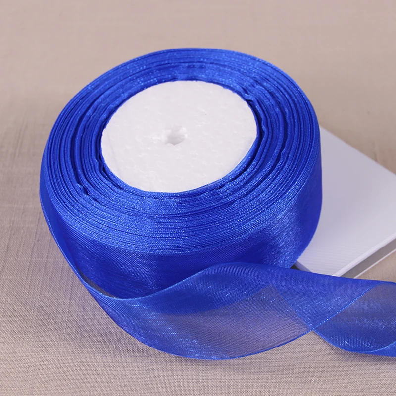 12/15/20/25/40/50mm Royal Blue Transparent Organza Ribbons DIY Crafts Fabric Christmas Wedding Birthday Party Decoration Ruban
12/15/20/25/40/50mm Royal Blue Transparent Organza Ribbons DIY Crafts Fabric Christmas Wedding Birthday Party Decoration Ruban