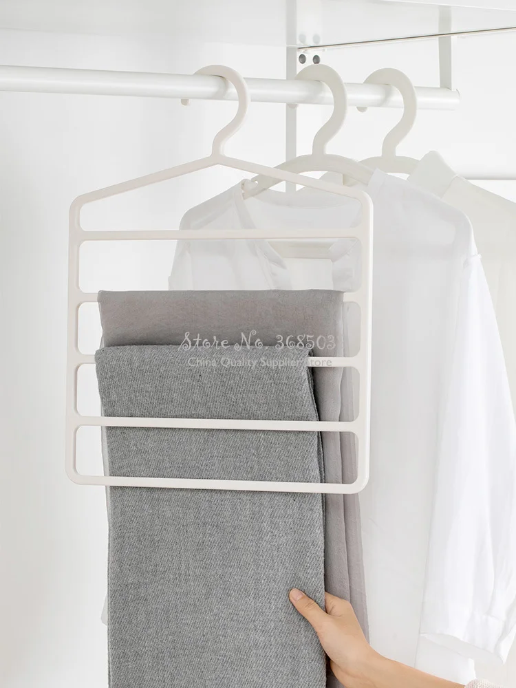 Smart Home Xiaomi Multifunctional Pants Rack Multi-layer Hanger Household Wardrobe Hook Clip Storage Anti-slipTrousers | Дом и сад