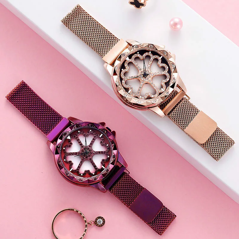 Luxury Rose Gold Women Watches Minimalism Starry sky Magnet Buckle Fashion Casual Female Wristwatch Waterproof Roman Numeral 
Luxury Rose Gold Women Watches Minimalism Starry sky Magnet Buckle Fashion Casual Female Wristwatch Waterproof Roman Numeral